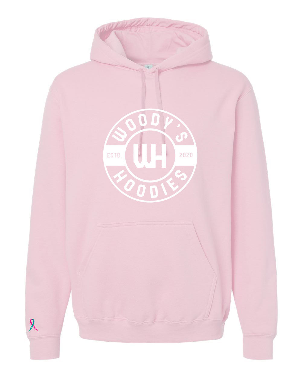 Pink with White Traditional Logo