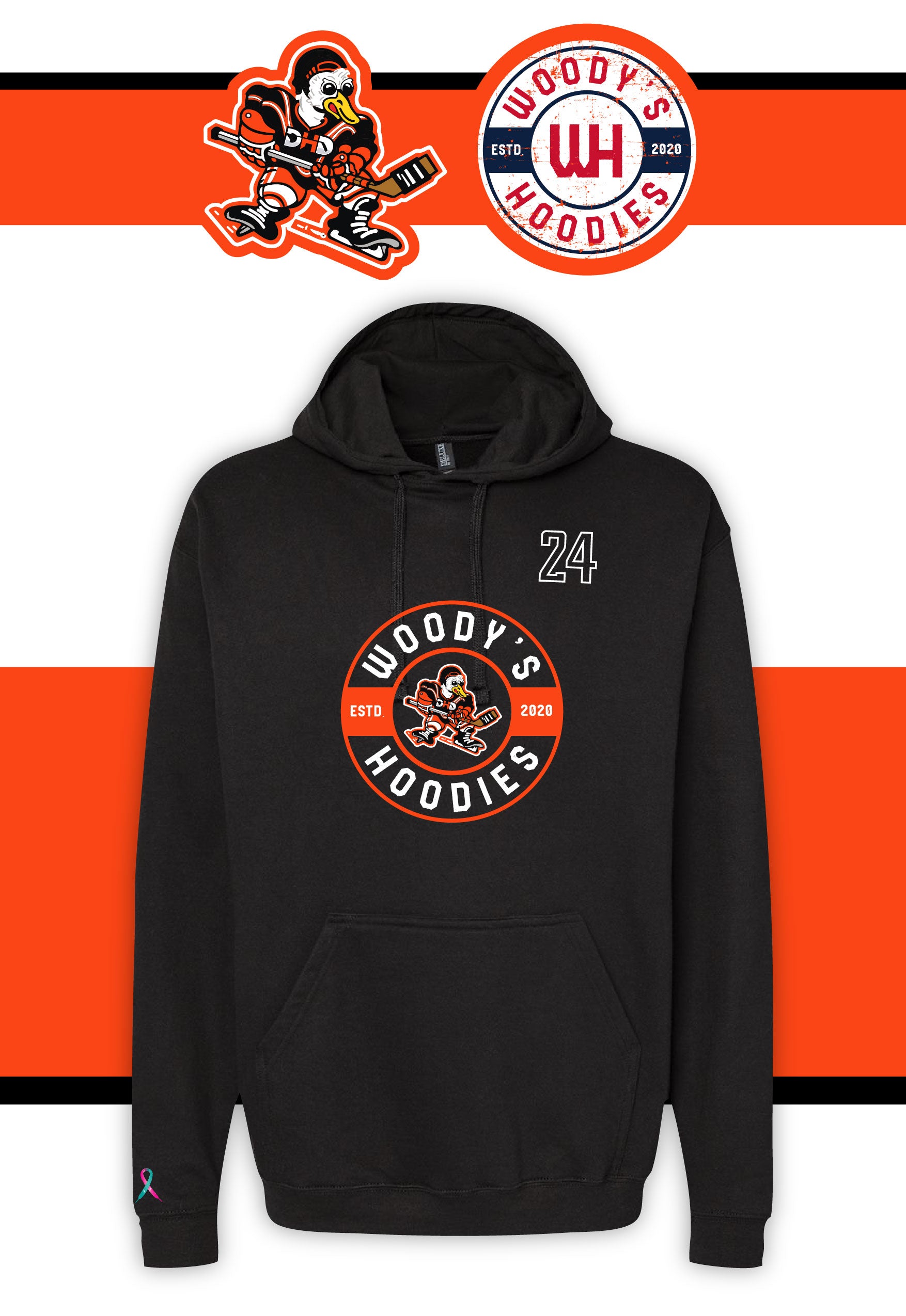 Black + Embedded Logo