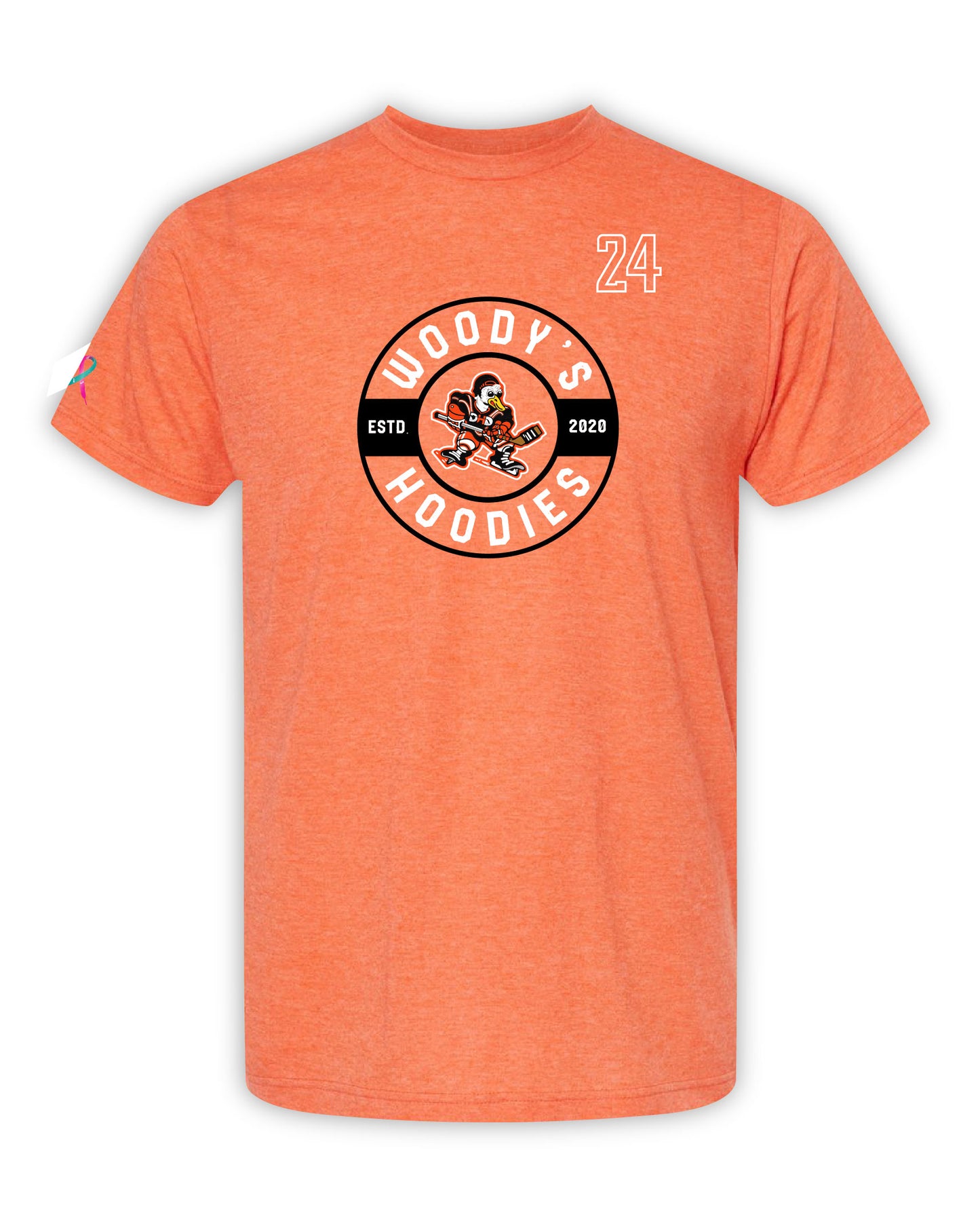 Orange with Embedded Logo