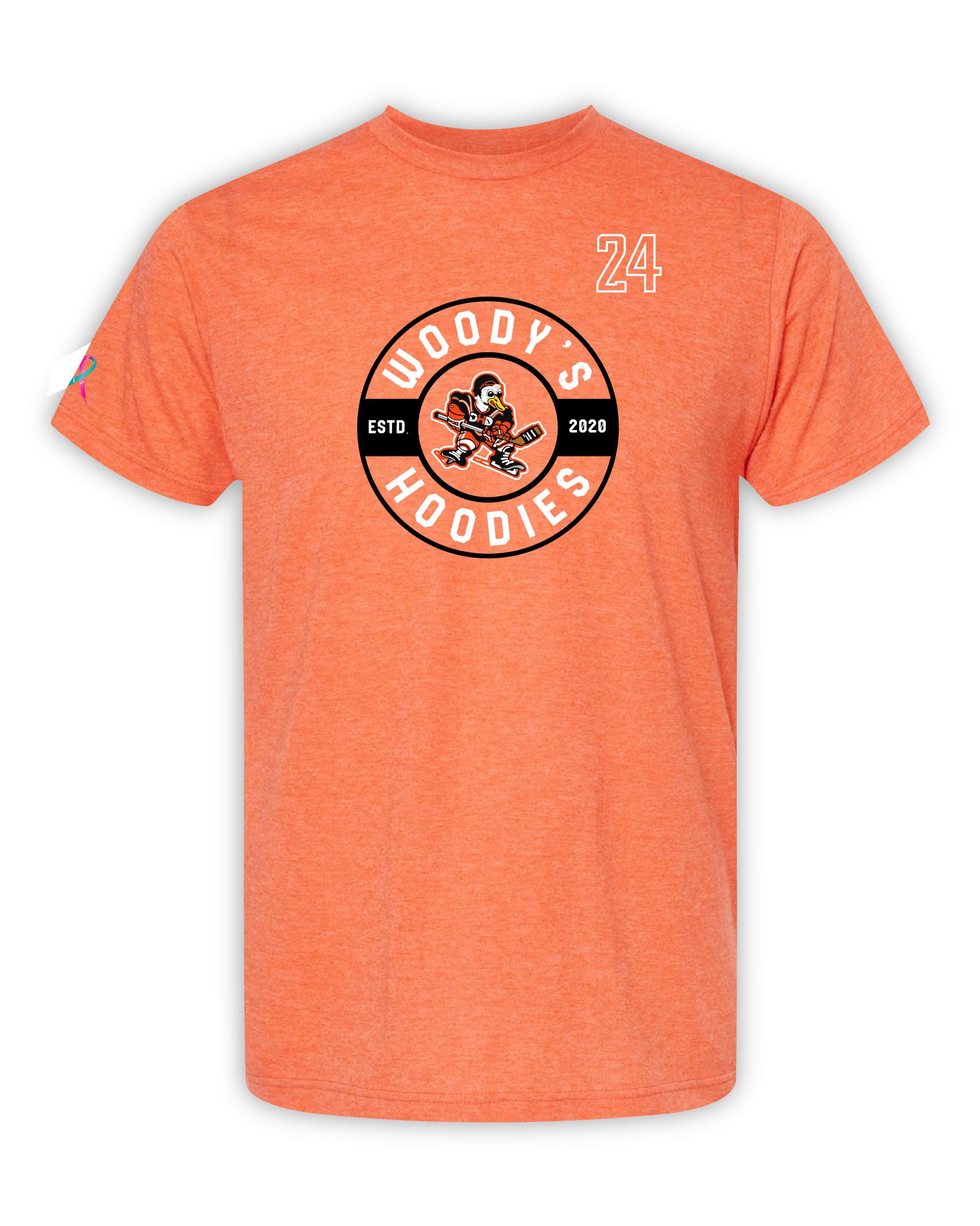 Orange with Embedded Logo