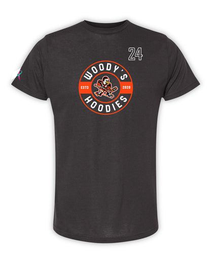 Black with Embedded Logo