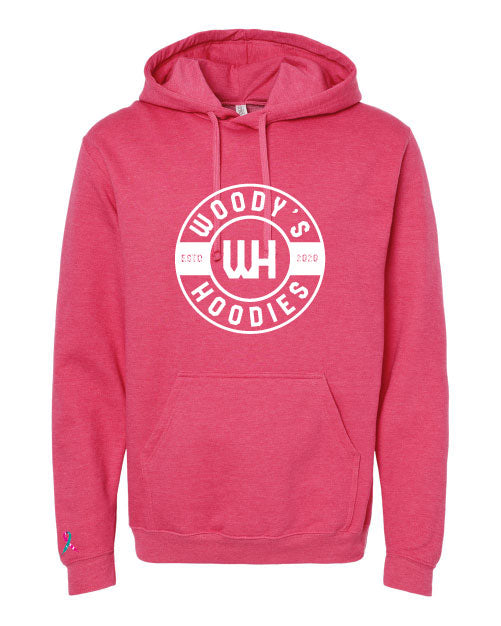 Pink with White Traditional Logo